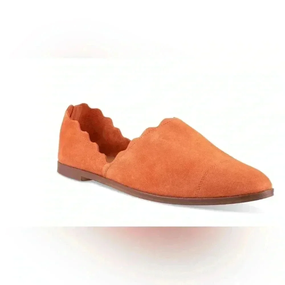 Anthropologie Klub Nico Georgette Ink Suede Flat